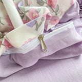 Popxstar Floral Style Duvet Cover Single Bed funda nordica cama de 150 Quilt Covers Queen Size Bed Linen for Home(pillowcase need order)