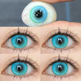 2pcs Yearly Myopia Eyes Colored Lenses with Diopter Beautiful Pupil Natural Contact Lenses for Eyes Cosmetic Lens Fast Shipping