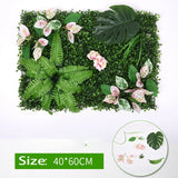 Popxstar Artificial Plants Grass Wall Panel Boxwood Hedge 16X24in Faux Eucalyptus Greenery Backdrop Suitable for Outdoor Indoor Garden