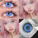 Popxstar Halloween Cosplay Color Contact Lenses Cosplay Lens Anime Red Lenses Girl Tears Graduated Colored Lenses Makeup Eye Len