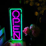 LED Bright Open Neon Sign, Powered by USB with ON/OFF Switch, RGB Open Signs for Business Bar Restaurant Hotel Storefront Window