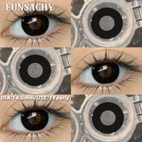 Popxstar  1 Pair Crazy Halloween Cosplay Contact Lenses Eye Makeup Lens Vampire White Black Red Contacts Anime Cosplay Softlens