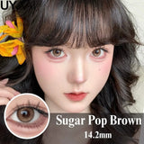 Popxstar  Contact Lenses Cosmetics Lenses Choco Jump Series Eye Color Lens Beauty Black contacts Woman Accesories Natual  Brown lens
