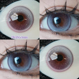 Popxstar  -Daily Disposable 10PCS Colored Contact Lenses for Eyes Myopia Lens Beauty Pupils Eye Lenses Fashion Blue Purple Lenses