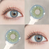 Popxstar  1Pair Colour Contacts Lenses Russian Blue Eye Green Beauty Pupil Brown Colored Gray Soft Yearly Use Makeup Lenses