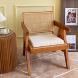 Popxstar linen natural latex seat cushion single student chair seat cushion office beautiful buttocks car meal seat cushion