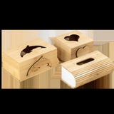 Popxstar  Bamboo Tissue Box Bedroom Paper Box Storage for Home Living Room Decoration Dining Room Coffee Table Simple Tissue Box