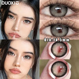 Popxstar  1Pair Blue Lens Color Eyes Contacts Lenses with Graduation Degree Myopic Prescription -0.00 to -8.00 High Quality Lens