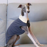 Summer Faux Two Piece Collar Pet Sleeveless Tank Top Lightweight Dog Vest For Italian Greyhound Whippet Bedlington