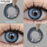 Popxstar 2PCS Silver Knight Contact Lenses for Eyes Rainbow Colored Eye Lenses Beauty Pupils Gradient Contact Lenses Optical Lens