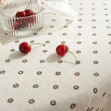 Popxstar Printing Tassel Tablecloth Stain Resistant Dust-Proof  Table Cover for Kitchen Tabletop Home Dining Table Decoration Accessories
