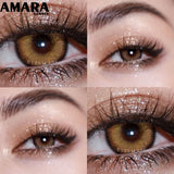 1 Pair Color Contact Lenses for Eyes Natural Brown Lenses Beauty Fashion Monet Lense Blue Lenses Green Eye Contact