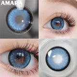 Popxstar  1 Pair Colored Contact Lenses Natural Look Fast Delivery Brown Eye Lenses Gray Contact Green Eye Lenses Blue Lenses