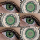 1Pair Natural Colored Contact Lenses Gray Pupils Lens Blue Eye Lenses Brown Makeup Lenses Green Contacts Color Eye Lens