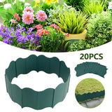 Popxstar 20Pcs Garden Fence PP Plastic Lawn Path Border DIY Plant Flower Border Yard Lawn Palisade Decorations Accessories New