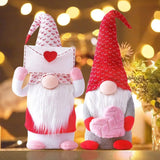 Popxstar 2024 New Valentine's Gnome Envelope Love Faceless Doll for Valentines Day Gift Home Room Decoration Rudolph Ornament