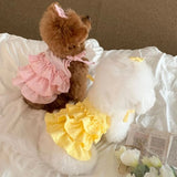 Pet Supplies Cute Pet Love Strap Cake Skirt Soft Breathable Pet Summer Clothes Thin Design Dog Vest Spring/Summer