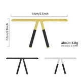 3D Eyebrow Tattoo Ruler Accurate Easy To Use Microblading Eyebrow Stencil Metal Reusable Balance Shaper Template Makeup Tools