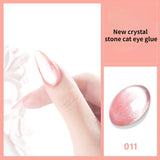 Popxstar Laser Rainbow Cat Eye Gel Magnetic Nails Polish Reflective Sparkling Glitter Gel Can Be Use on Any Color Nail Accesorios
