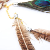 Popxstar Feather Headband Festival Boho Hairband Feather Headdress Hippy Indian Hair Accessories for Girls