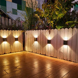 Popxstar Solar LED Outdoor Light Solar Lighting Sensor Lamp Streetlights Exterior Garden Decoration Garland Waterproof Solar Wall Light