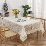 Best-selling Lace Tablecloth Net-like Embroidery Tablecloth Floral Rural Style Decoration TV Cabinet Coffee Table Dining Table