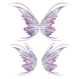 Popxstar Flash Butterfly Temporary Tattoo Sticker Eye Face Makeup Decoration Flash Fairy Body Art Flash Butterfly Waterproof False Tattoo