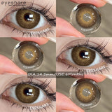 2pcs NEW Colored Contact Lenses Fashion Blue Eyes Lenses Gray Beauty Pupils Brown Eyes Contacts Green Lens 6 Months Use