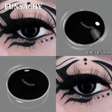 Popxstar  Cosplay White Contact Lenses for Eyes Anime Role Playing Lens Halloween Cosplay Black Contacts Yearly Cosmetics Pupils
