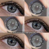 1Pair Soft Colored Contact Lenses for Eyes Fashion Blue Lenses Gray Beauty Makeup Lenses Brown Contacts Blue Eye Lenses