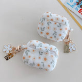 Popxstar  Cute Flower Silicone Headphone Case For AirPods 4 For AirPods 1/2/3 Protection Cover For AirPods Pro 2 With Pendant