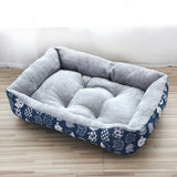Popxstar  Square Dog Bed (S-3XL) Large Pet Dog House Cushion Kennel Soft Fleece Nest Dog Cat Baskets Mat Winter Waterproof Accessories