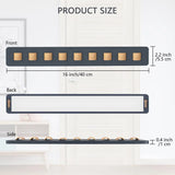 Popxstar Wooden Wall Mounted Sunglasses Storage Rack Eyeglass Organizer Holder Self-adhesive Glasses Hanger  Sunglass Hook Storage Gifts