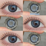Popxstar 2PCS Halloween Myopia Contact Lenses Cosplay Colored Contact Lenses Prescription Lens Natural Pupils Eye Color Lenses