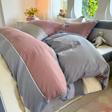 Small fresh pastoral cotton printing four-piece series bed sheet family student dormitory four-piece set