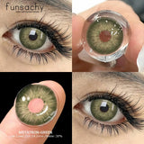 Popxstar  Color Contact Lenses for Eyes 1 Pair Gray Fashion Cosmetic Lenses Green Pupils Gray Natural Eye Contacts Women Eye Lens