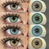 NEW Color Contact Lenses Beauty Brown Pupils Natural Black Contact Lenses Soft Colorful Makeup Eyes Gray Lenses Natural