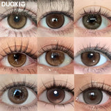 Popxstar  2pcs Colored Lenses for Eyes Fashion Brown Lenses With Degree Natural Pupils Contacts Lenses Makeup  Korean Lenses Yearly