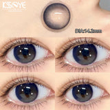 Popxstar  1 Pair New Colored Lenses for Eyes with Myopia Prescription Blue Eyes Contacts Lens Beauty Pupil Yearly Use Fast Shipping