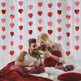 Popxstar 1.5M Heart Shape Hanging Paper Garland Floral String Valentine Day  Wedding DIY Home Decoration Party Love Garland Banner