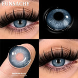 1 Pair Fashion Color Contact Lenses for Eyes Blue Natural Lenses Green Beauty Pupils Softlens Yearly Cosmetic Women Men