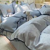 Popxstar  100% Cotton Duvet Cover Comforter cover Floral Style Bedding Quilt Cover housse de couette Bedclothes Bedspread 150x200 220x240