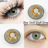 Popxstar Color Contact Lenses for Eyes New York Classic Series Blue Colored Lenses Brown Lenses Gray Lenses Colored Green Pupils