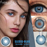 Popxstar  1 Pair Colorcon Eye Contact Lenses Natural Brown Gray Pupils for Eyes Cosmetics Yearly Blue Color Lens Green Softlens