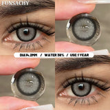 Popxstar  1 Pair Colorful Contact Lenses Natural Eye Makeup Contacts Lens for Eyes Korean Soft Lens Cosmetic Pupils Color Eye Len