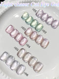 Autumn Winter Blue Black Red Glass Bead Crystal Cat Eye Gel Nail Polish New Whitening High Density Sparkling Nail