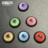 Popxstar  Hot Sale Helloween 1 Pair Contact Lenses Myopia Pupils With Diopters Blue Soft Makeup Pupils Yearly Cosplay Pink Lenses