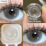 Popxstar Rose Witch Cosplay Prescription Contact Lenses Myopia Lenses with Diopter Anime Red Pupils Color Contact Lenses for Eyes