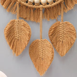 Popxstar Round Wall Mirrors Room Decor Handmade Macrame Decorative Hanging Mirror Living Room Bedroom Home Apartment Decoration