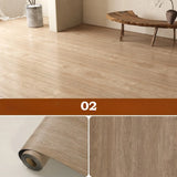 Self-Adhesive 3D Thicken Wood Grain Floor Wallpaper House Renovate Peel And Stick Wallpaper Waterproof Anti-Slip Floor Stickers